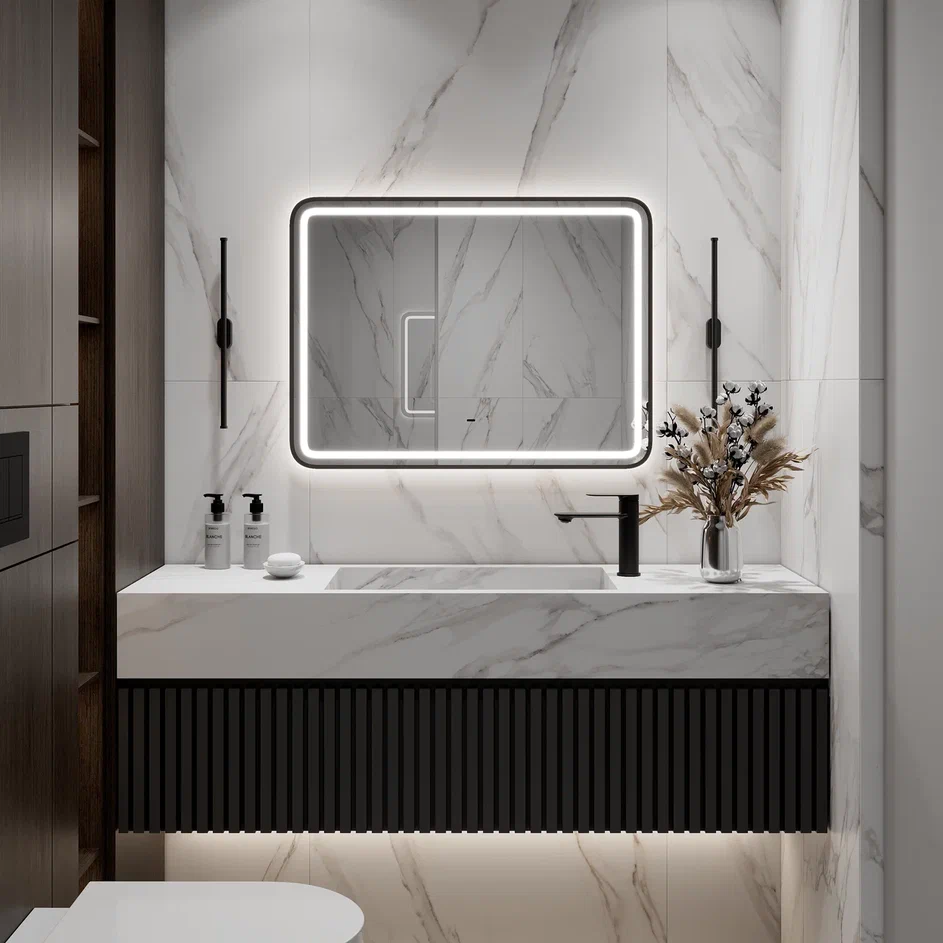 Зеркало Continent Aliro Black 800х600