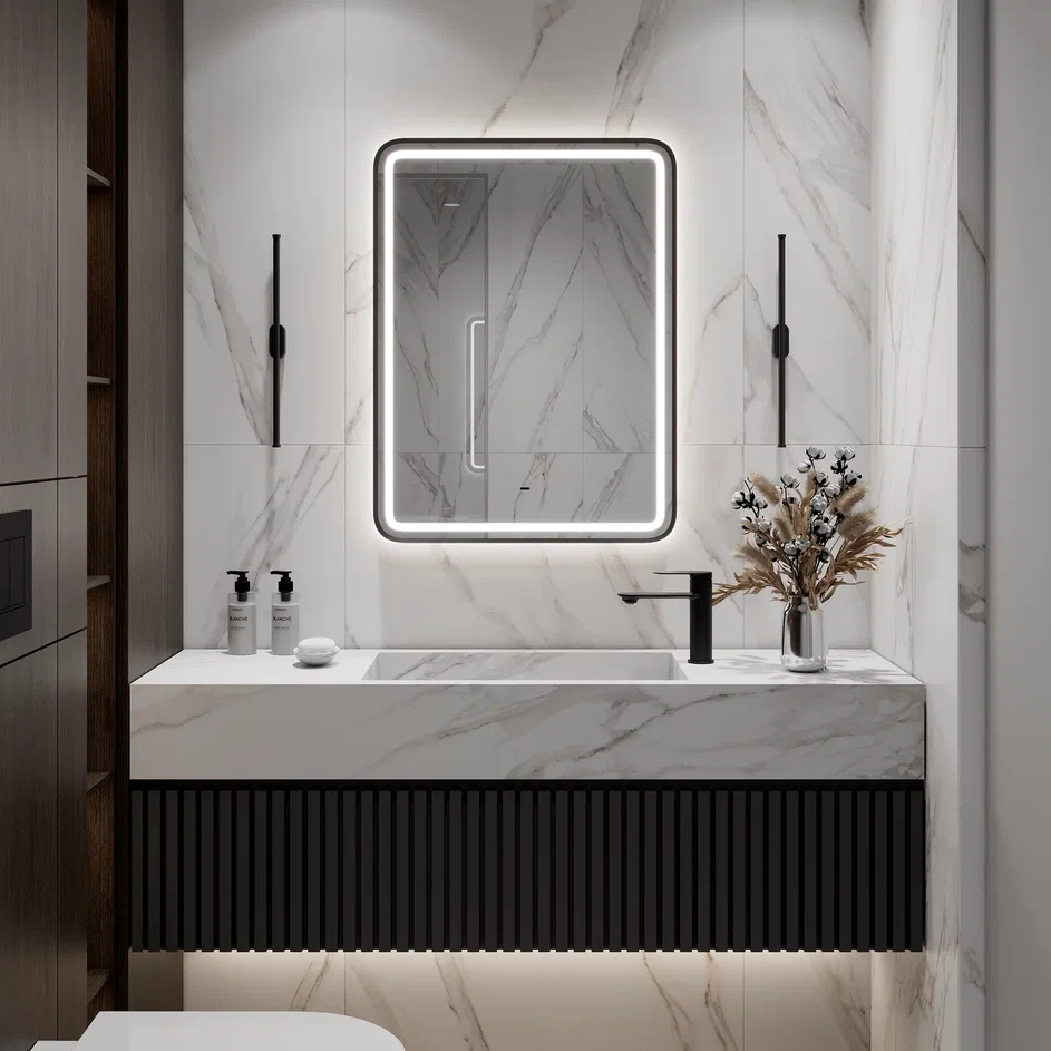 Зеркало Continent Aliro Black 600х800