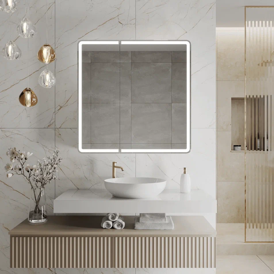 Зеркало-шкаф Continent Velion LED 800*800