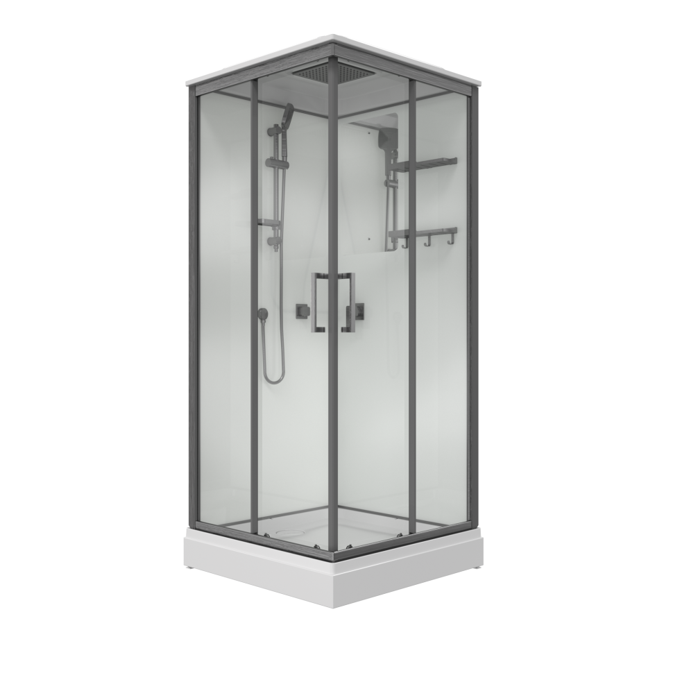 Душевая кабина Triton Рич-Графит М4 90*90 А