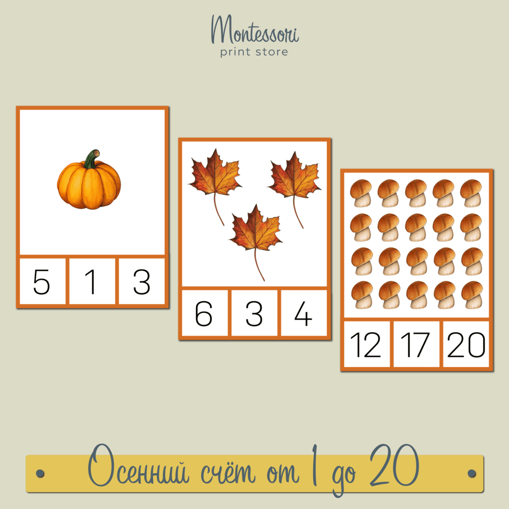 ОСЕННИЙ СЧЁТ ОТ 1 ДО 20