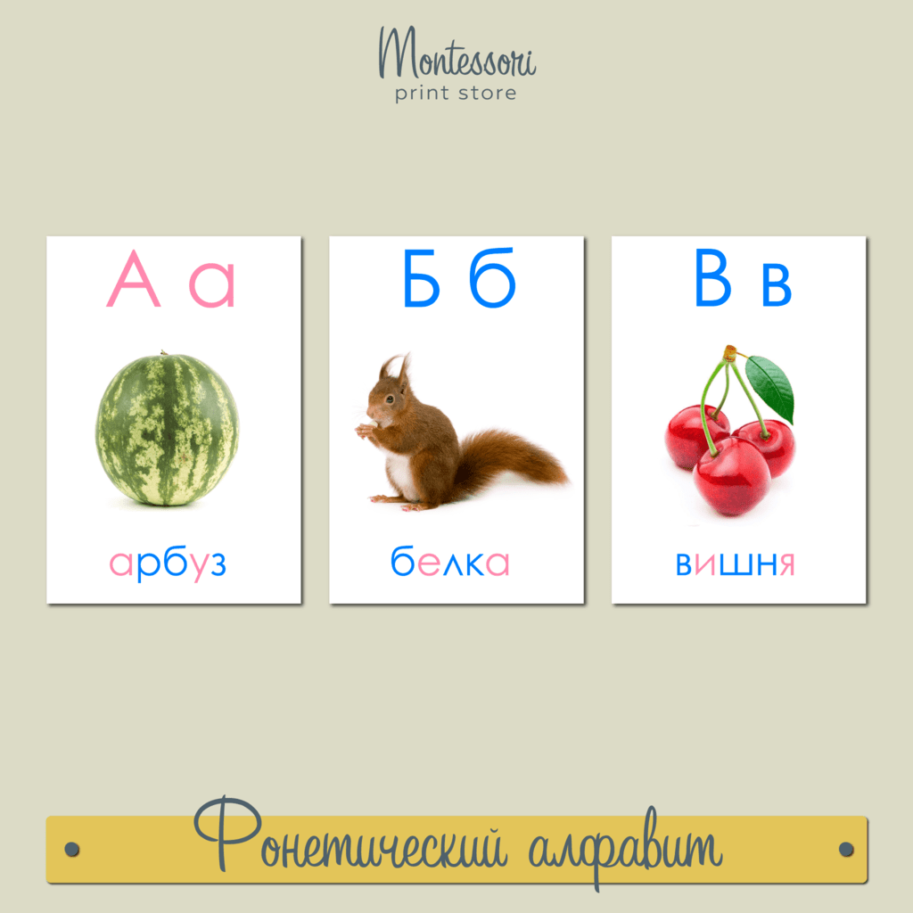 ФОНЕТИЧЕСКИЙ АЛФАВИТ - ПЕЧАТНЫЕ БУКВЫ