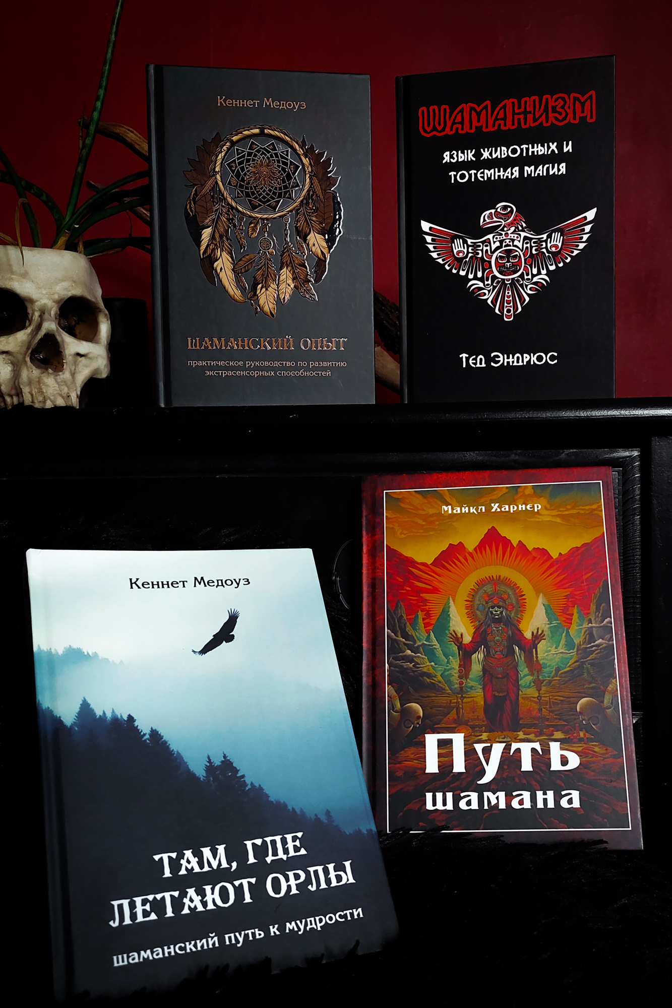 Комплект книг: Путь шамана + Шаманизм + Шаманский опыт + Там, где летают орлы (скидка 15%)