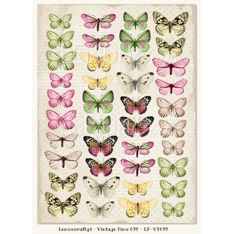 Лист для вырезания Vintage time 022