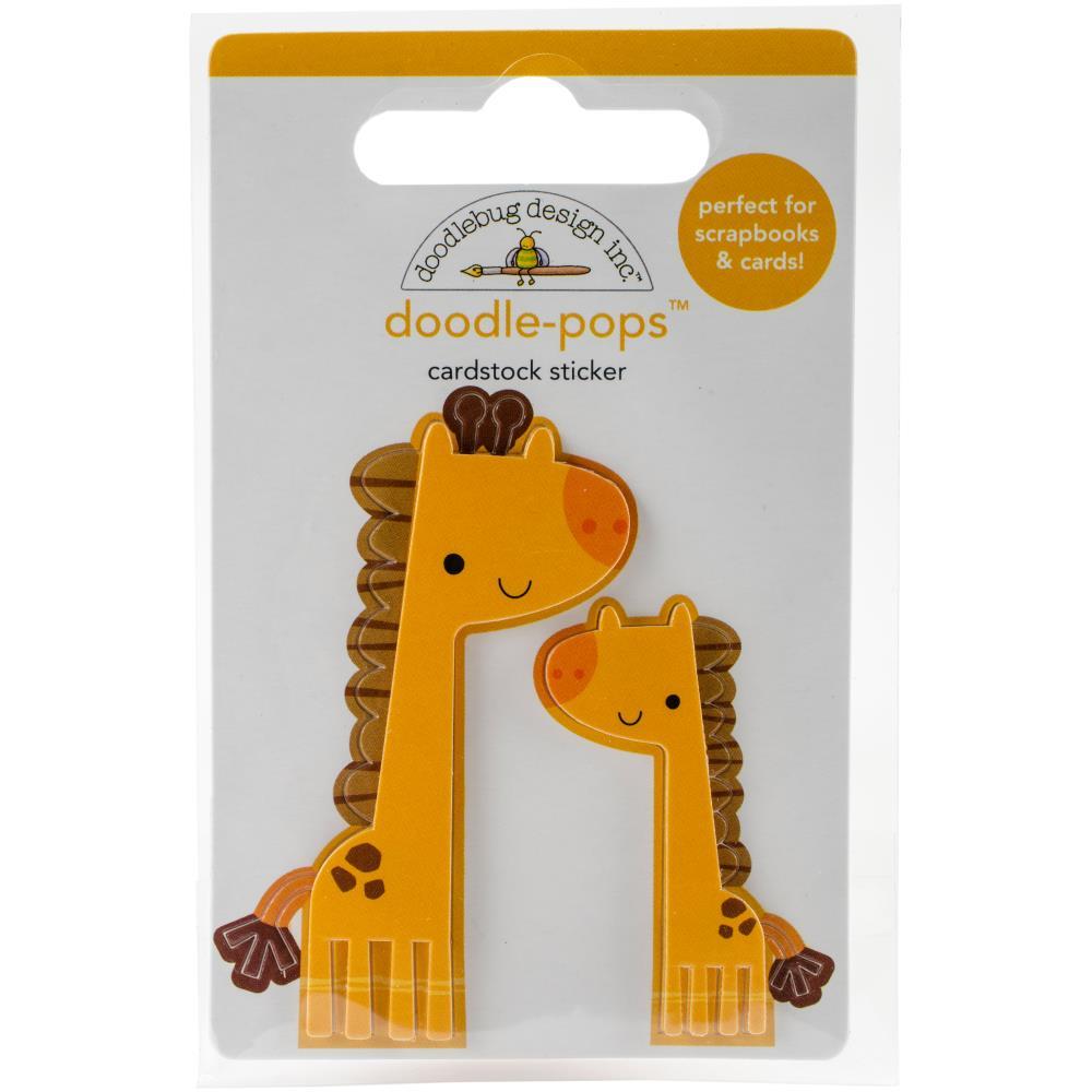 Наклейки Doodlebug Doodle-Pops 3D Stickers At The Zoo Jenny & Jojo Giraffe