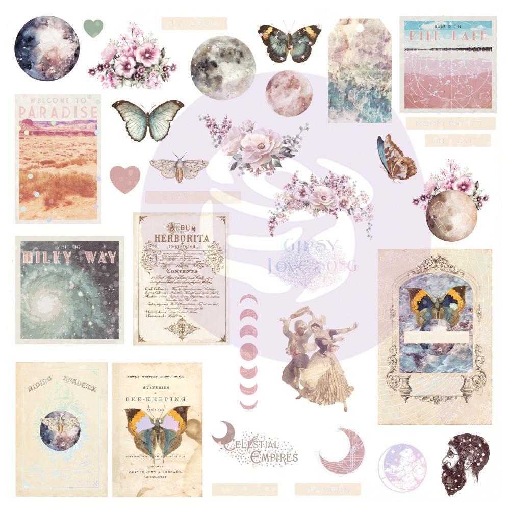 Набор вырубки Moon Child Ephemera Cardstock Die-Cuts 31/Pkg