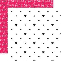 Лист бумаги Hearts - Love Is In The Air Double-Sided Cardstock 12"X12" (3)