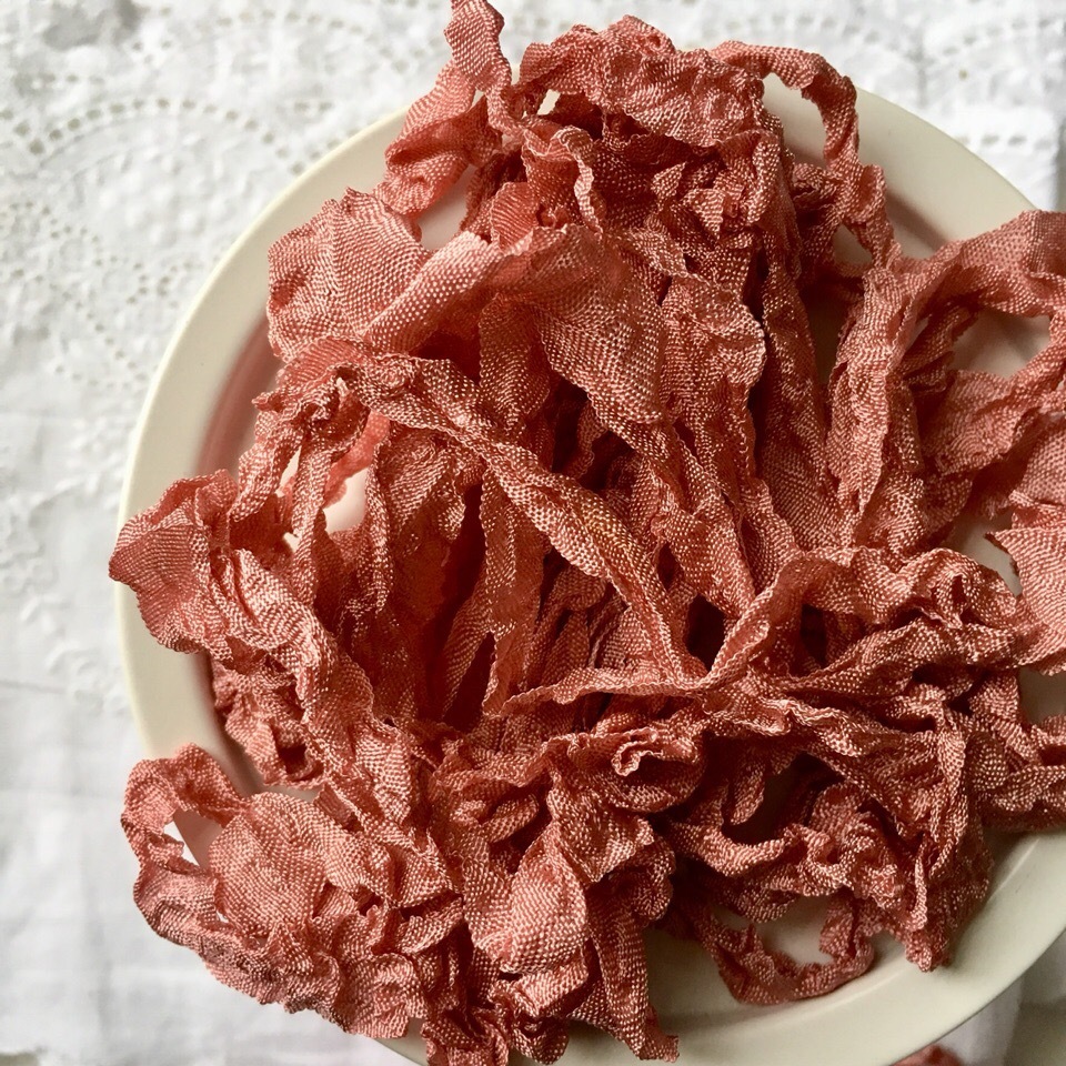 Шебби-лента , дикая роза (45 см)