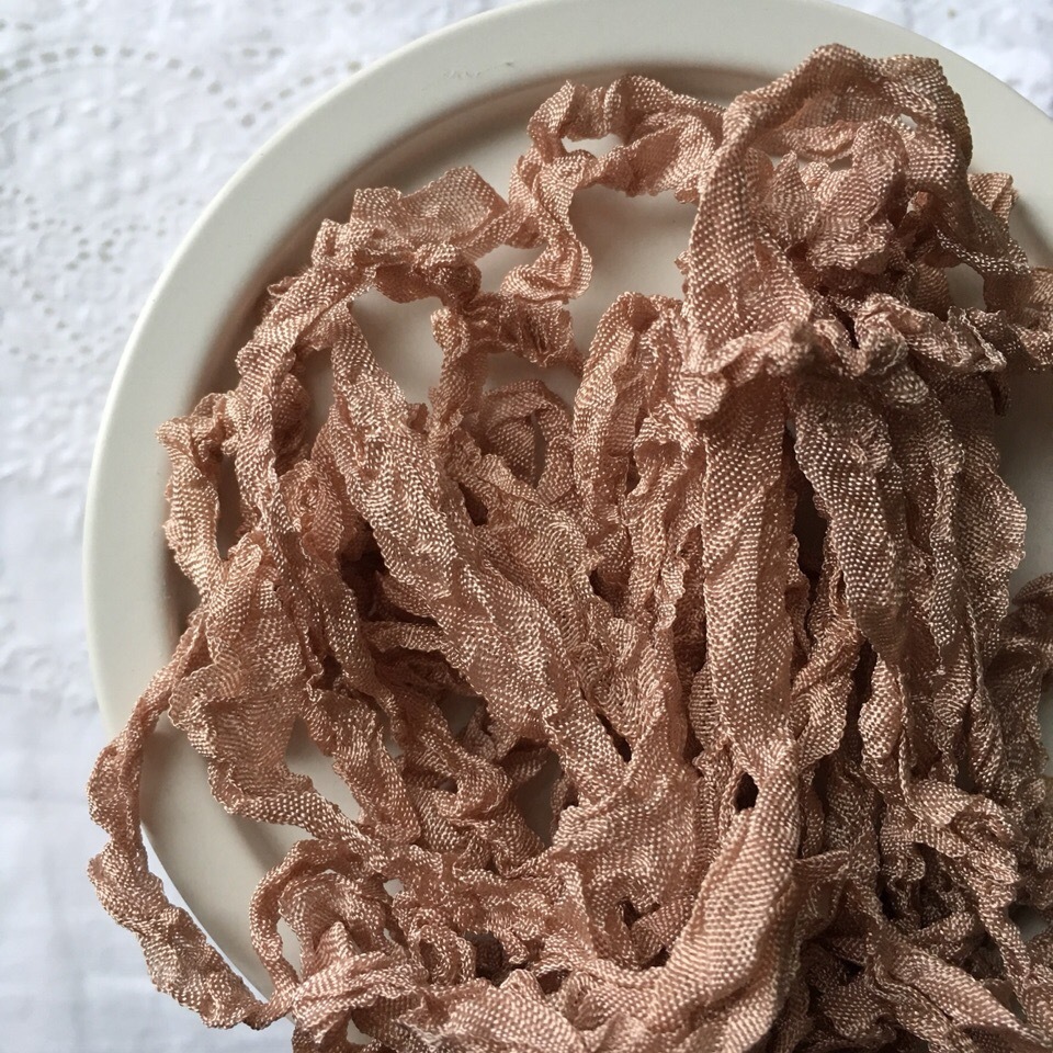 Шебби-лента , чайная роза (45 см)