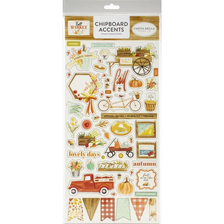 Чипбор Carta Bella Fall Market Chipboard 6"X13" (4)