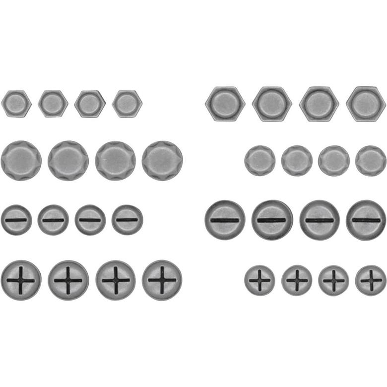 НАБОР МЕТАЛЛИЧЕСКИХ БОЛТИКОВ TIM HOLTZ FLATBACK СЕРЕБРЯНЫЙ 32 / Pkg