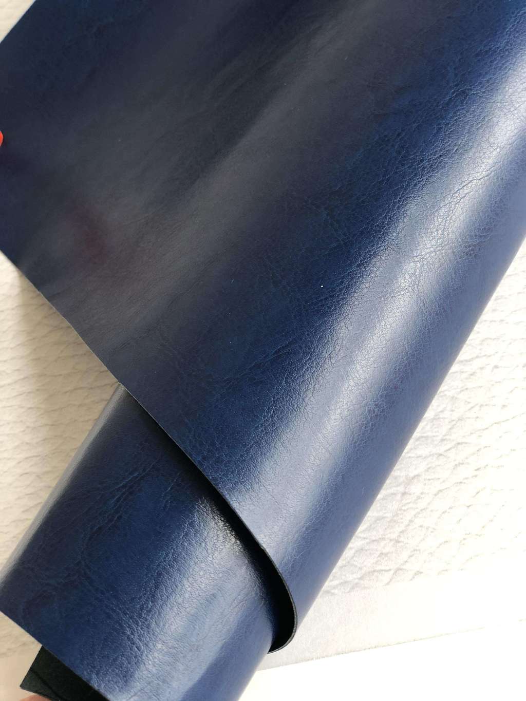 Переплетный кожзам глянец  синий
