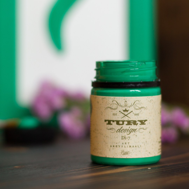 Краска акриловая Aturi Design DI-7 изумрудно-зелёный 39-20