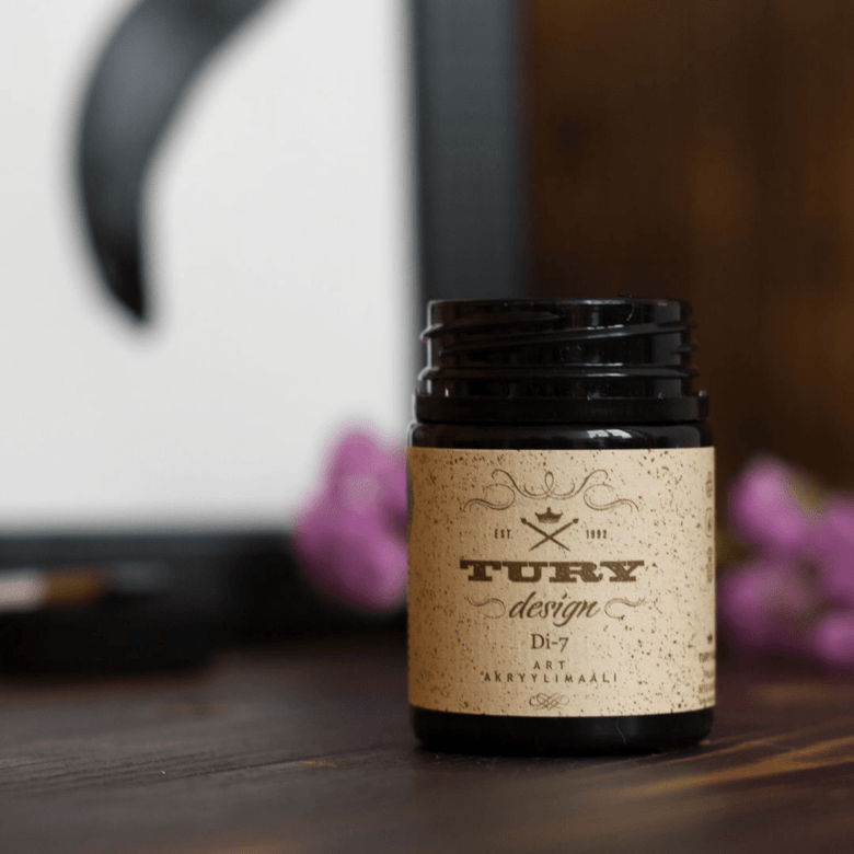 Краска акриловая Aturi Design DI-7 чёрный 10-20
