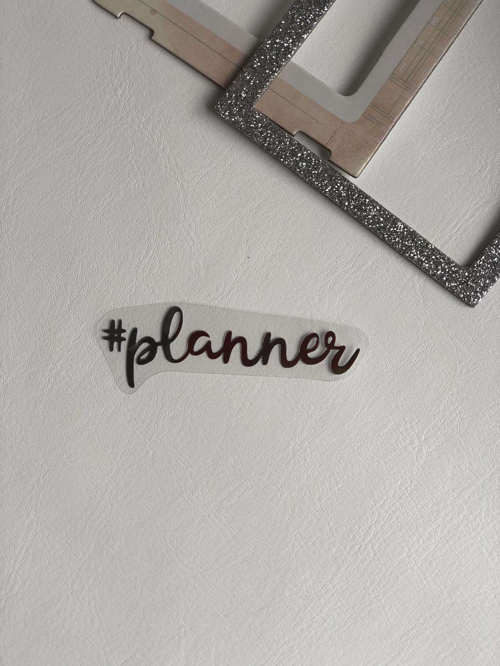 Термотрансферная наклейка “planner” серебро