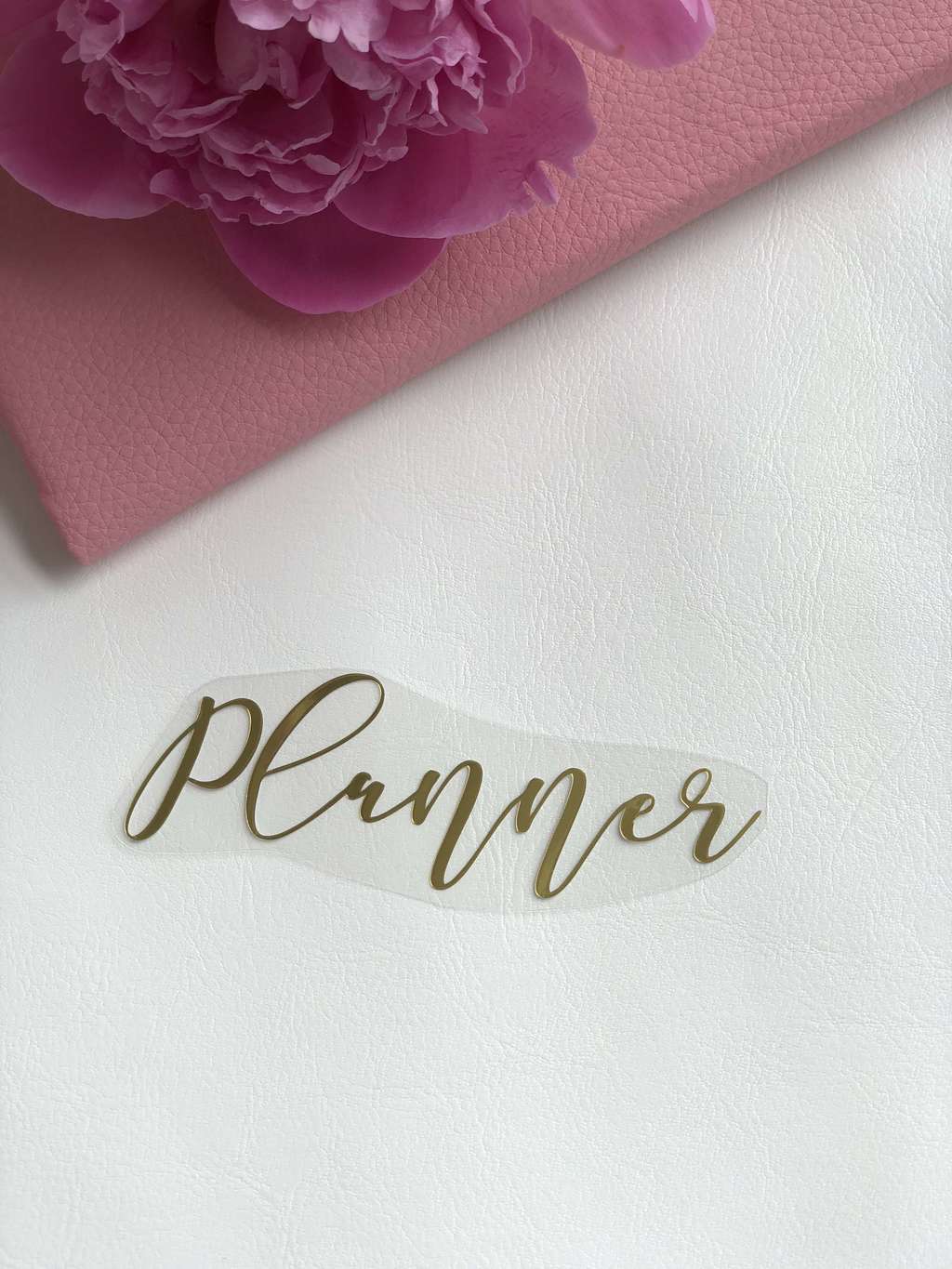 Термотрансферная наклейка «planner” #2 зеркальное золото