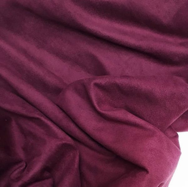 Замша двухсторонняя цвет Марсала (35*50)