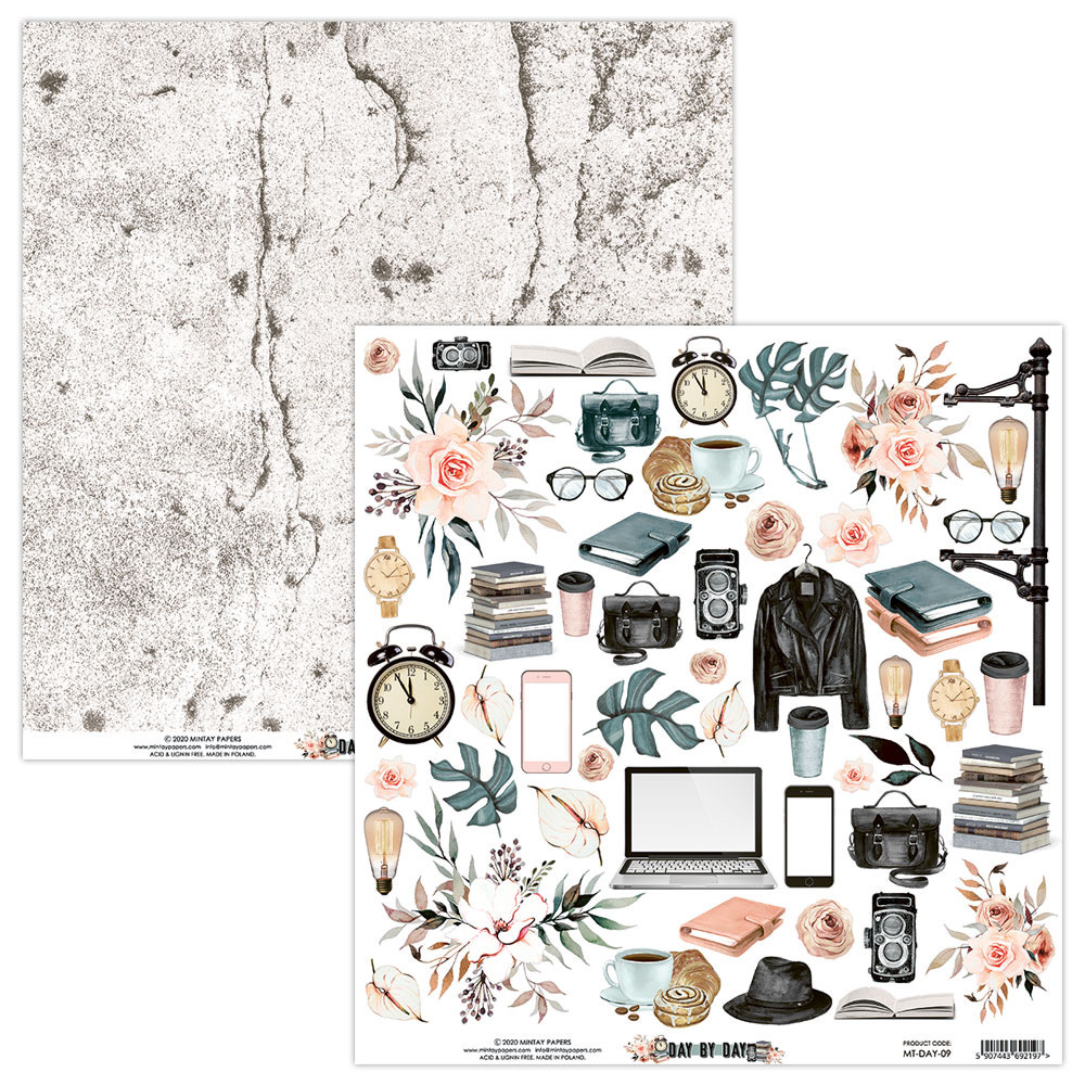 Лист для вырезания Mintay paper Day by day 09 (9)