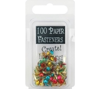Набор мини брадс Creative Impressions - Painted Metal Paper Fasteners (37 шт)