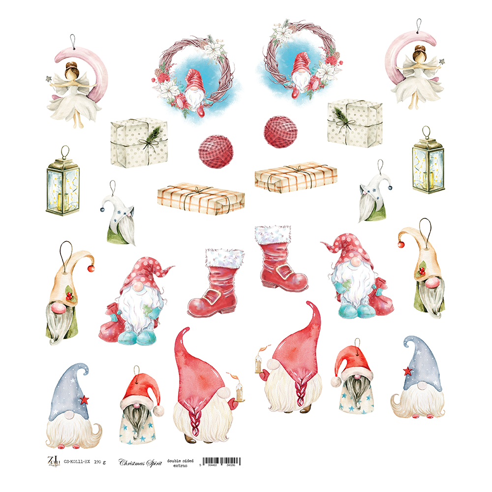 Лист двусторонней бумаги Zoya Design - 15,5*30,5 (12)