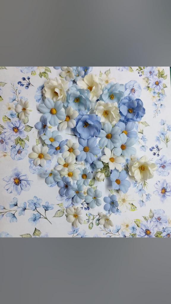 Набор цветов « голубая поляна»