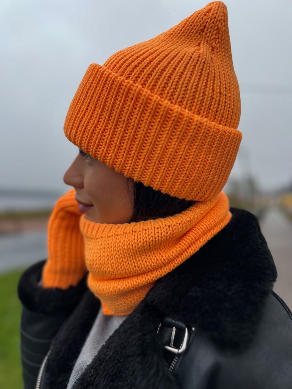 Шапка #mk_soul_hat + 2 снуда и митенки