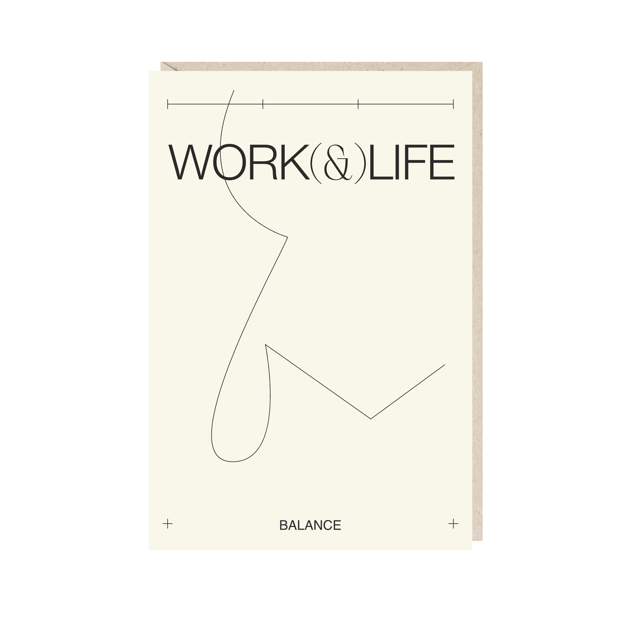 Открытка 10х15. Баланс работы и жизни