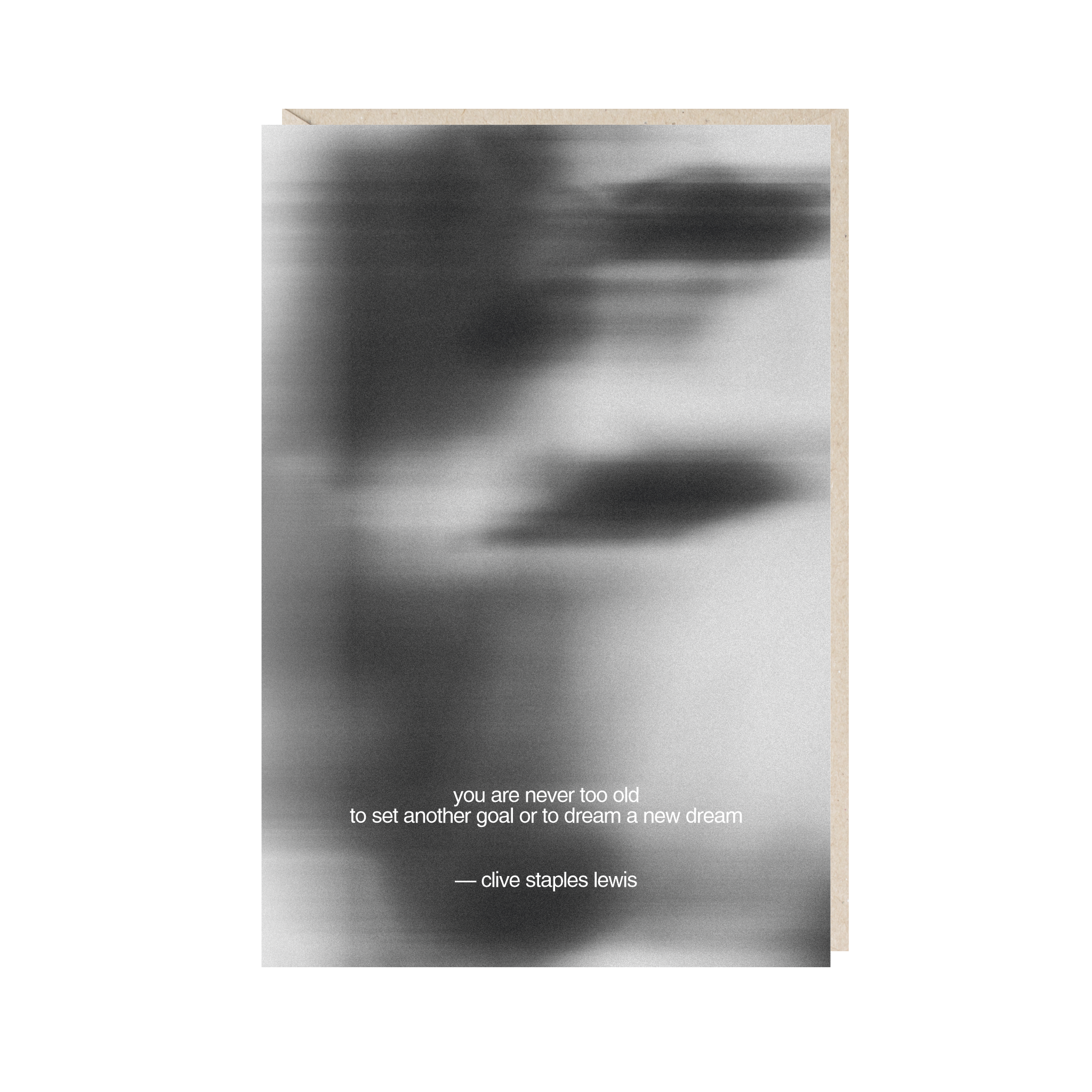 открытка "невозможно быть слишком старым чтобы поставить новую цель или обрести новую мечту"