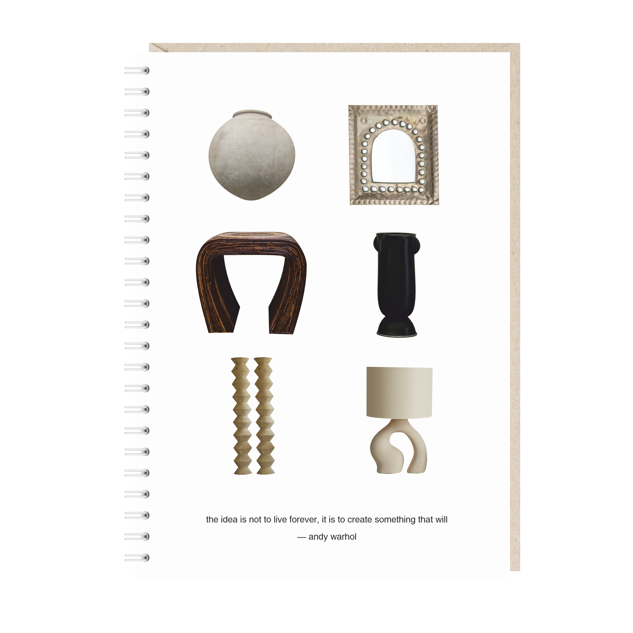 блокнот "идея не в том, чтобы жить вечно, а в том, чтобы создать нечто такое, что будет жить вечно"