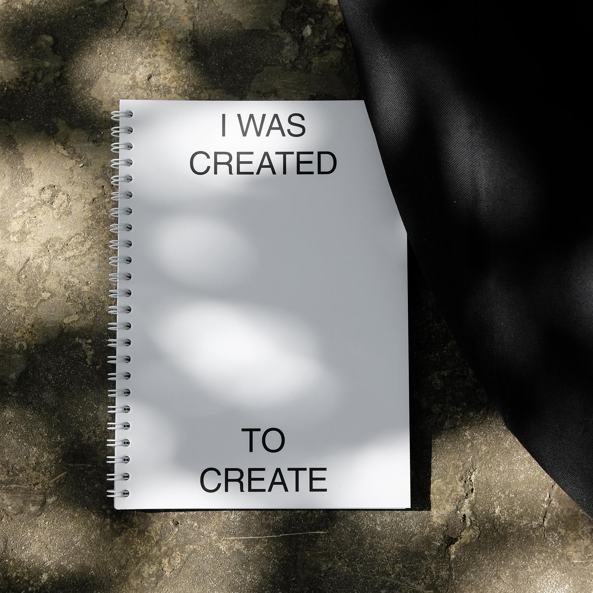 блокнот "я был создан, чтобы творить"