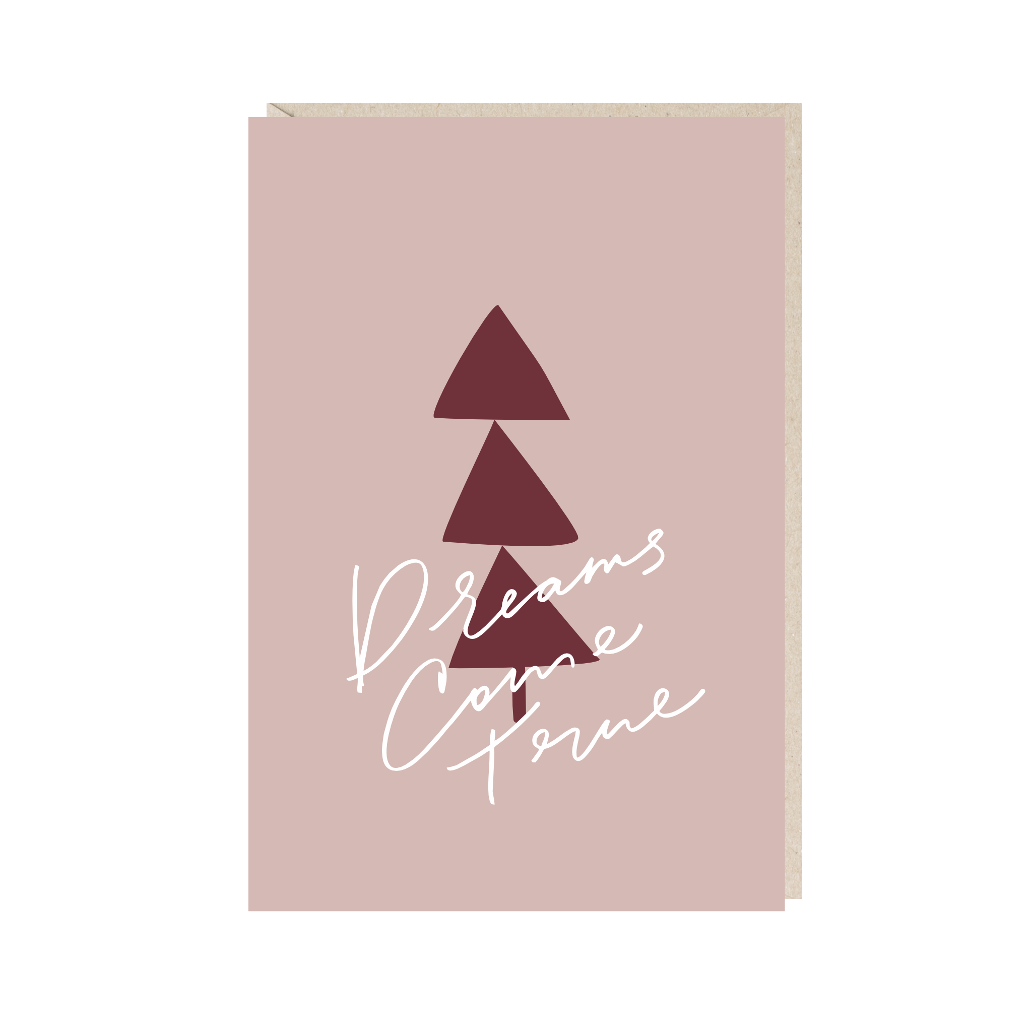 открытка "мечты сбываются"