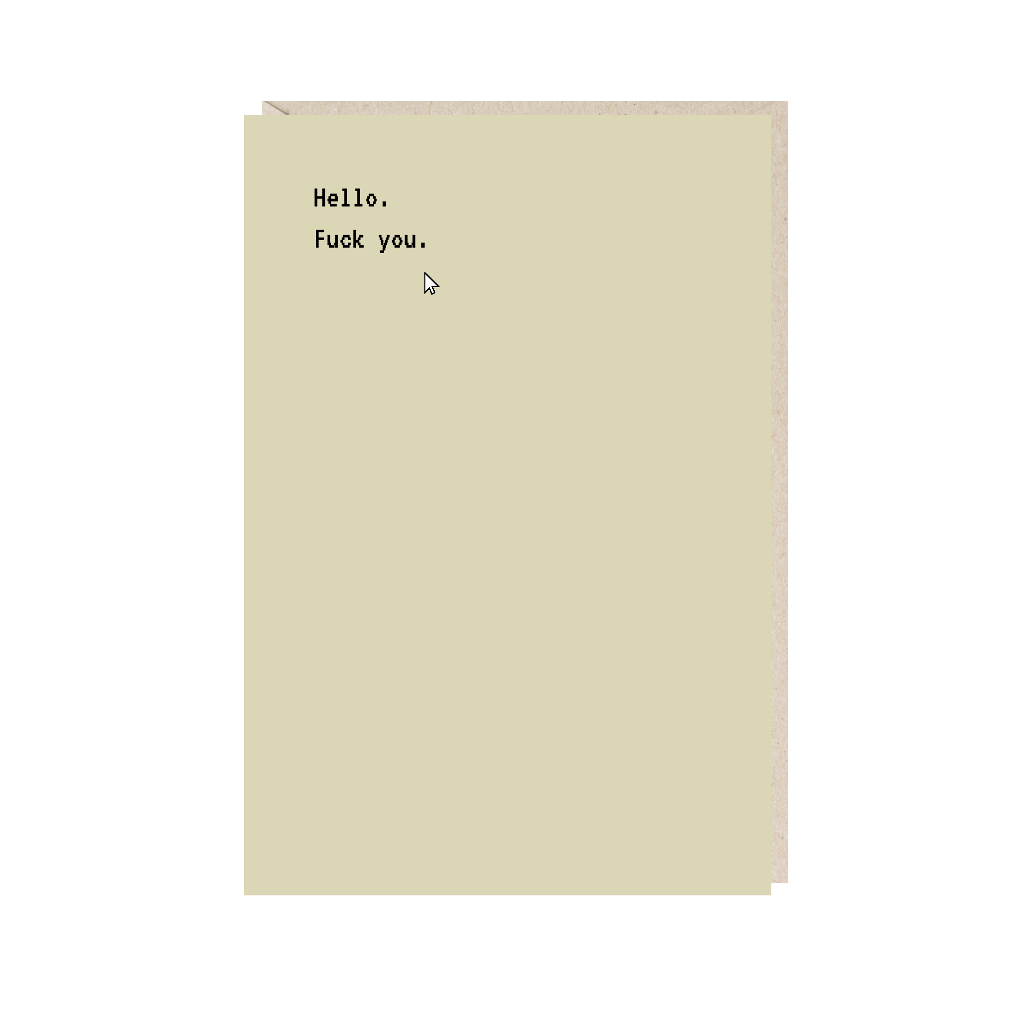 открытка "hello"