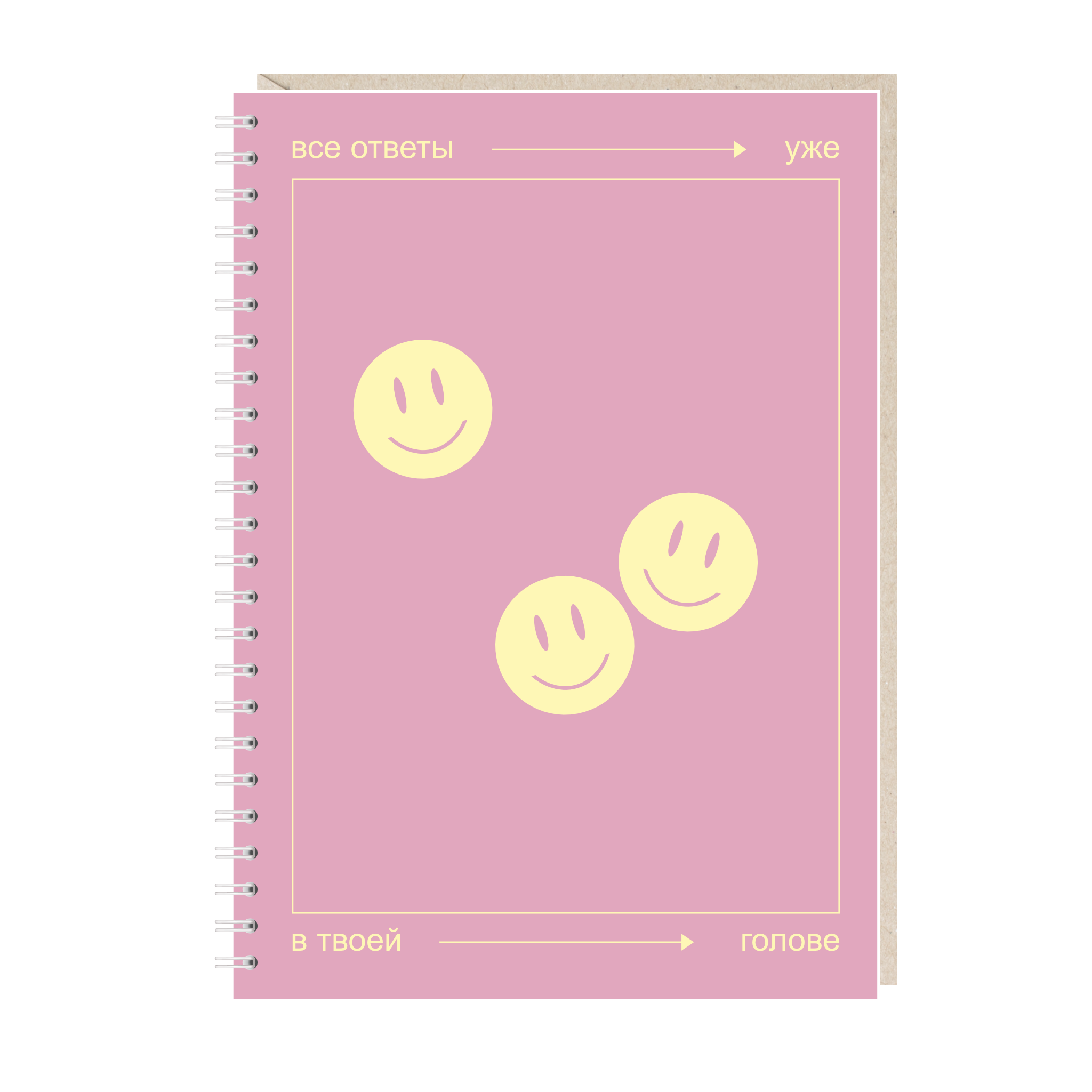 блокнот "все ответы уже в твоей голове"
