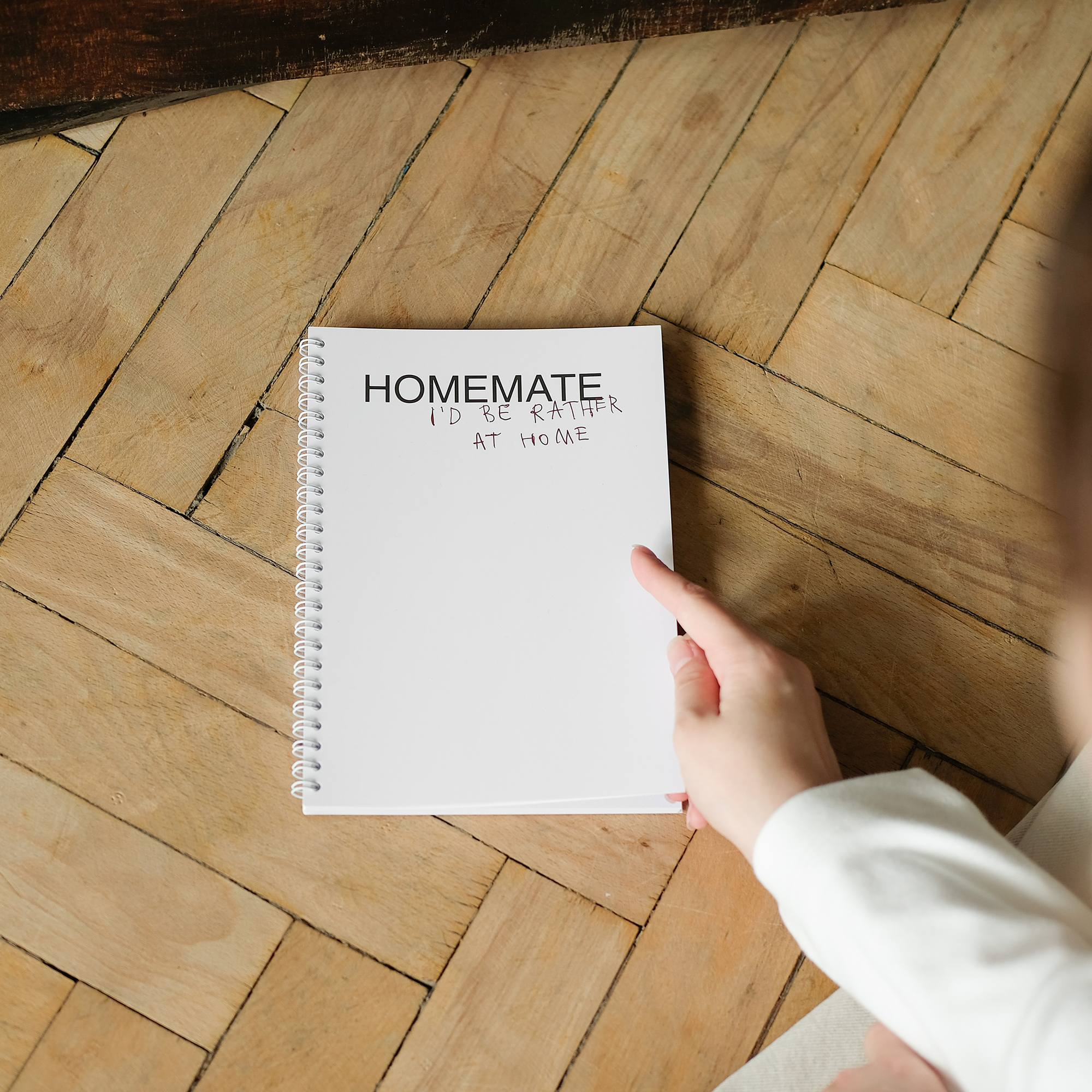 блокнот "homemate. i would be rather at home"