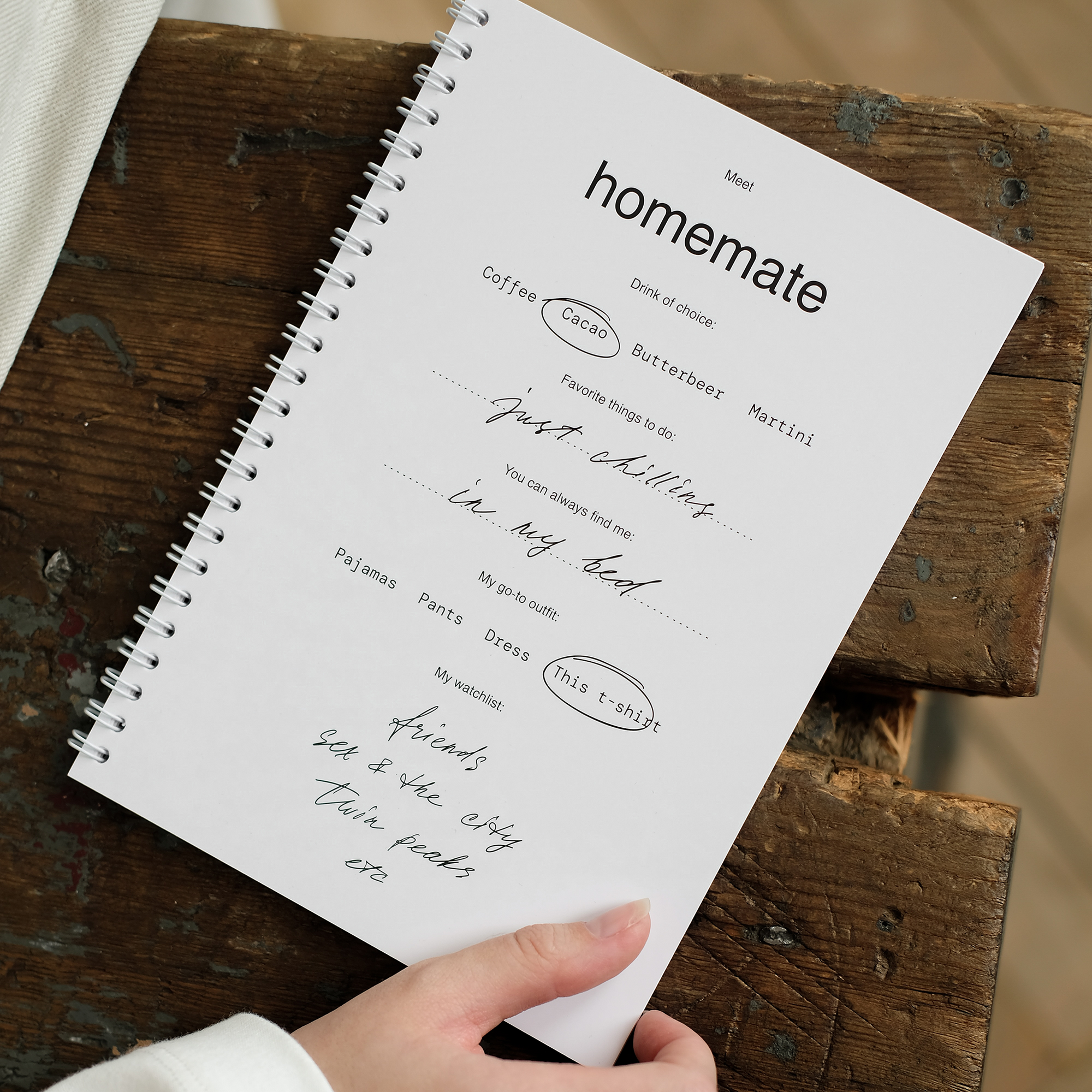 блокнот "meet homemate"