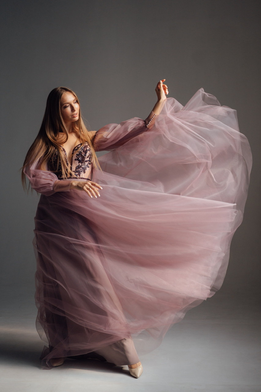 Вечернее платье LILI в сливовом