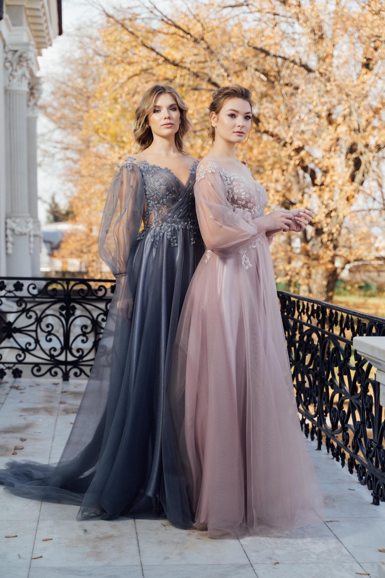 Выпускное платье SAVI  в темно-сером