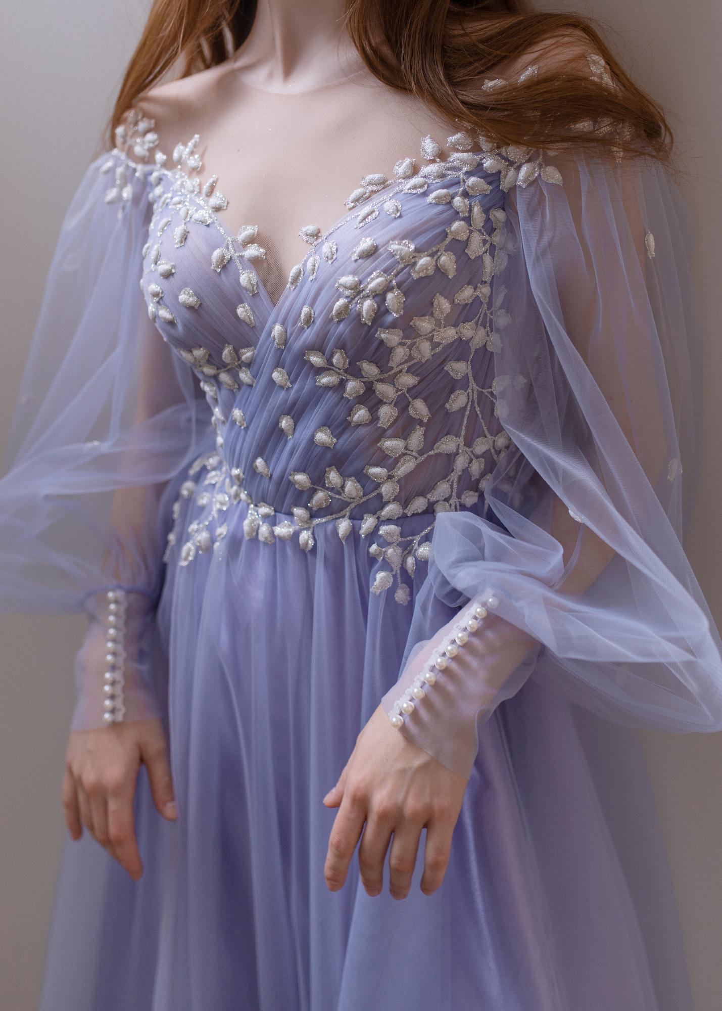 Длинное платье SAVI  в лаванде