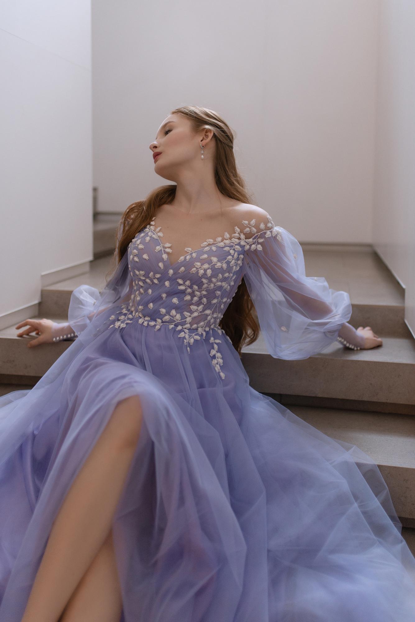 Длинное платье SAVI  в лаванде