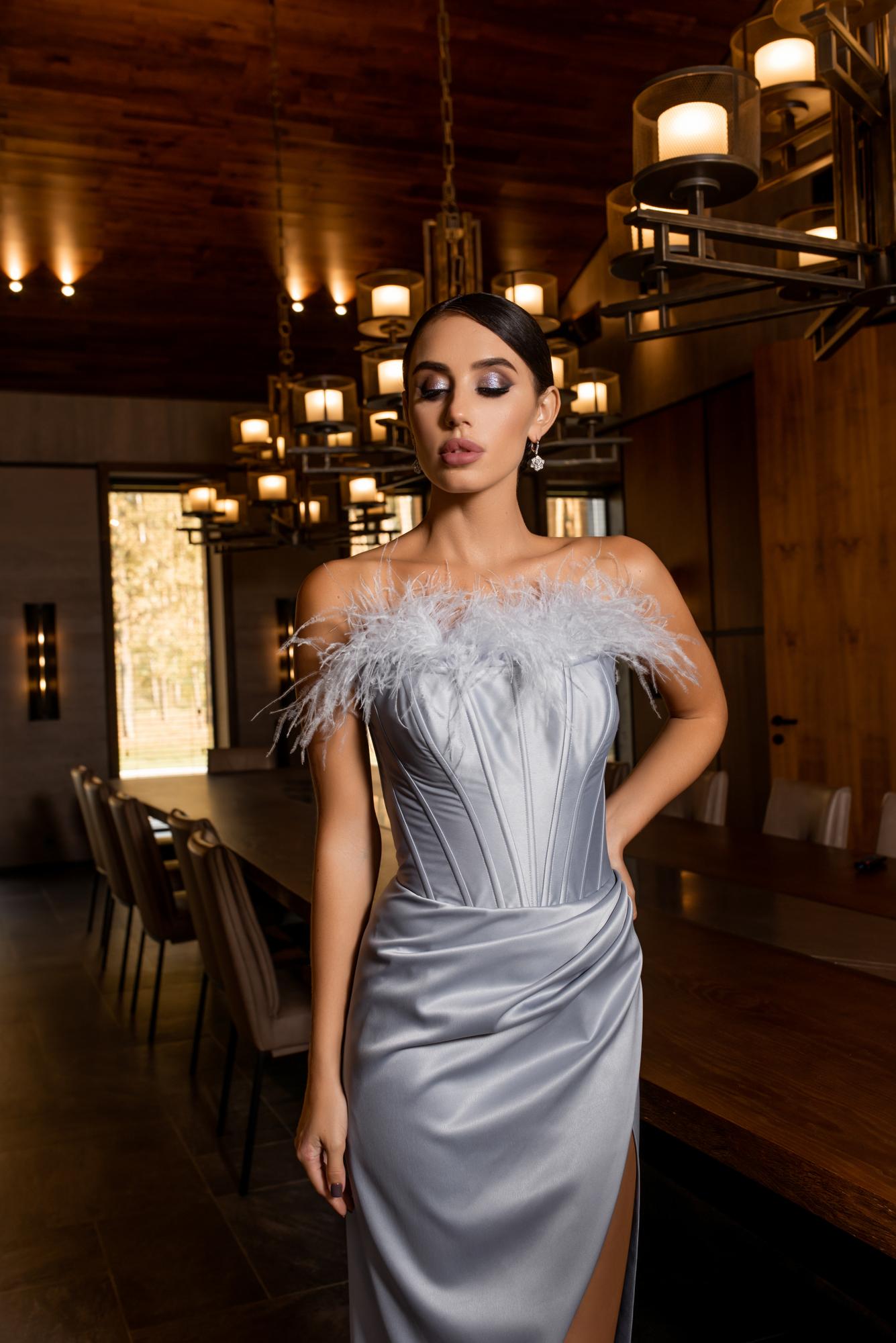 Коктейльное платье LORENA  длина MIDI цвет лаванда