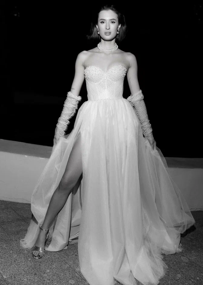 Свадебное платье с бусинами DAISY