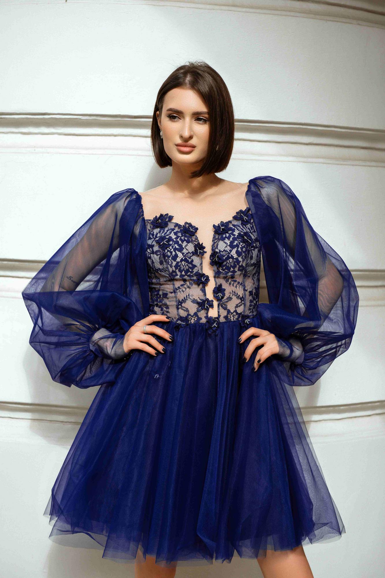 Коктейльное платье BONNIE  mini в цвете синий вождь