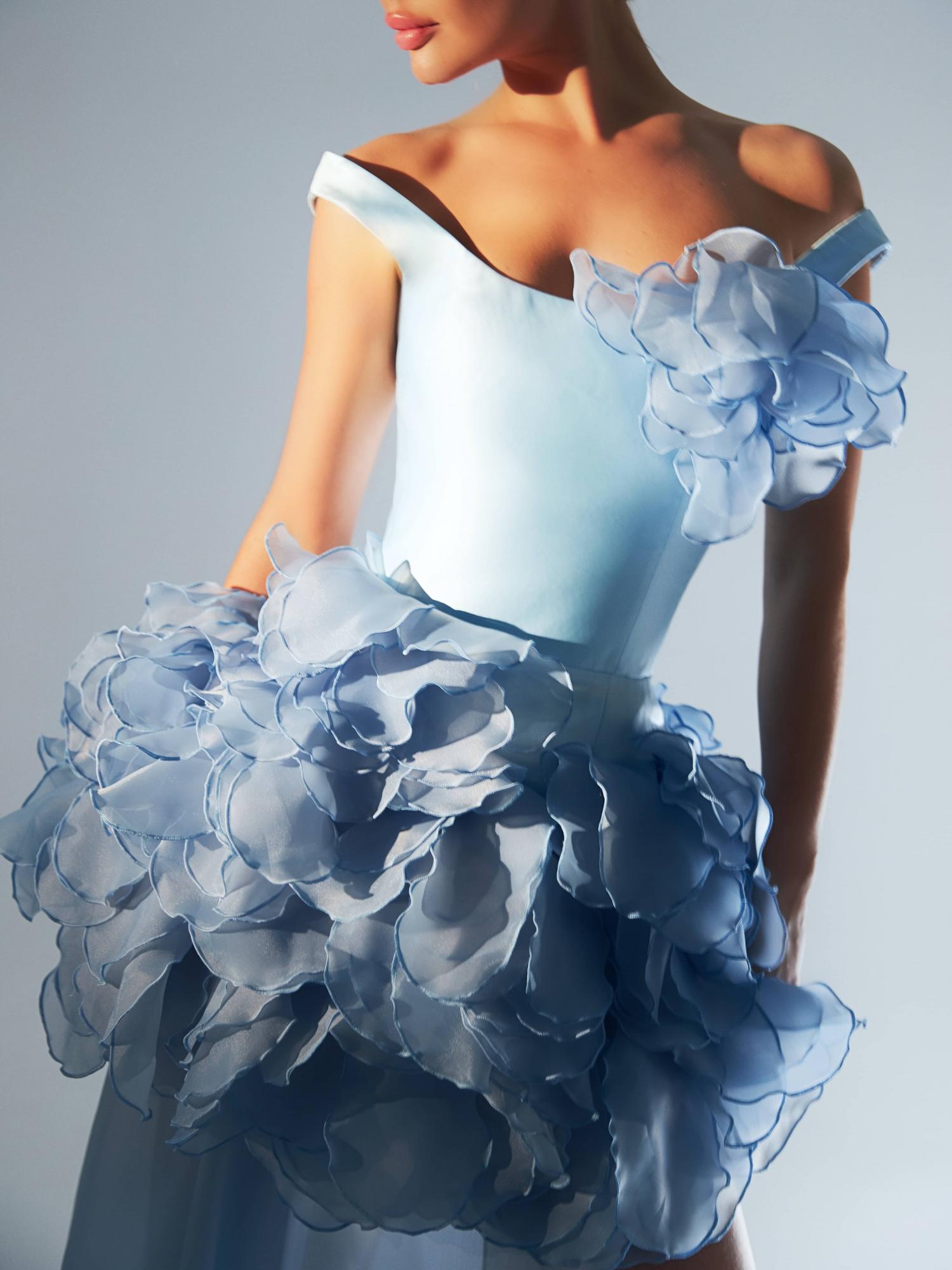 SERGE / СЕРЖ в голубом с юбкой