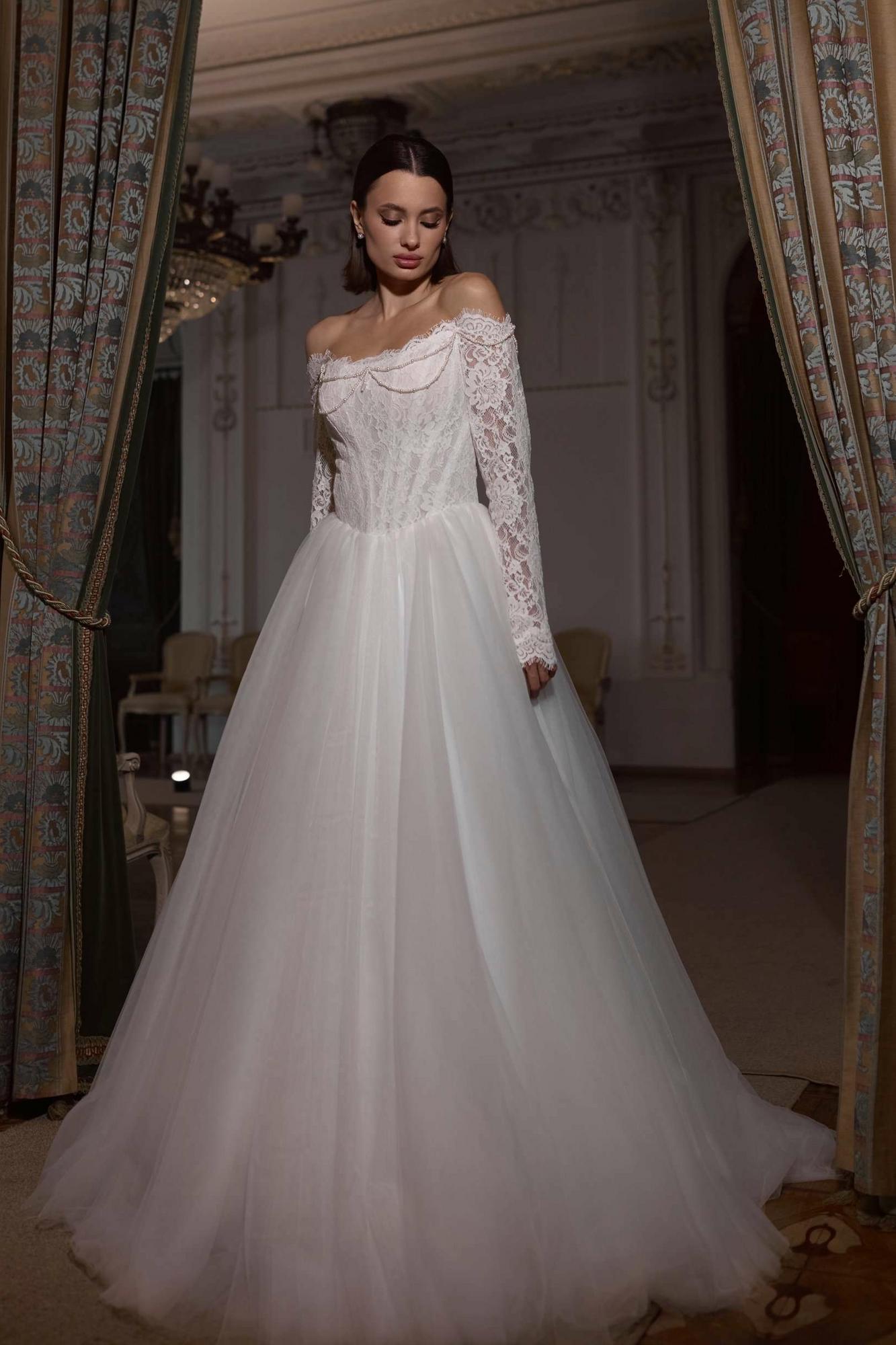 Свадебное платье KLER с длинным рукавом