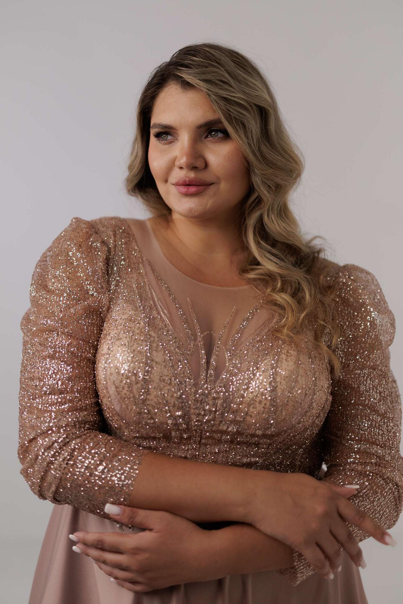 Вечернее платье PEARL туап с рукавом