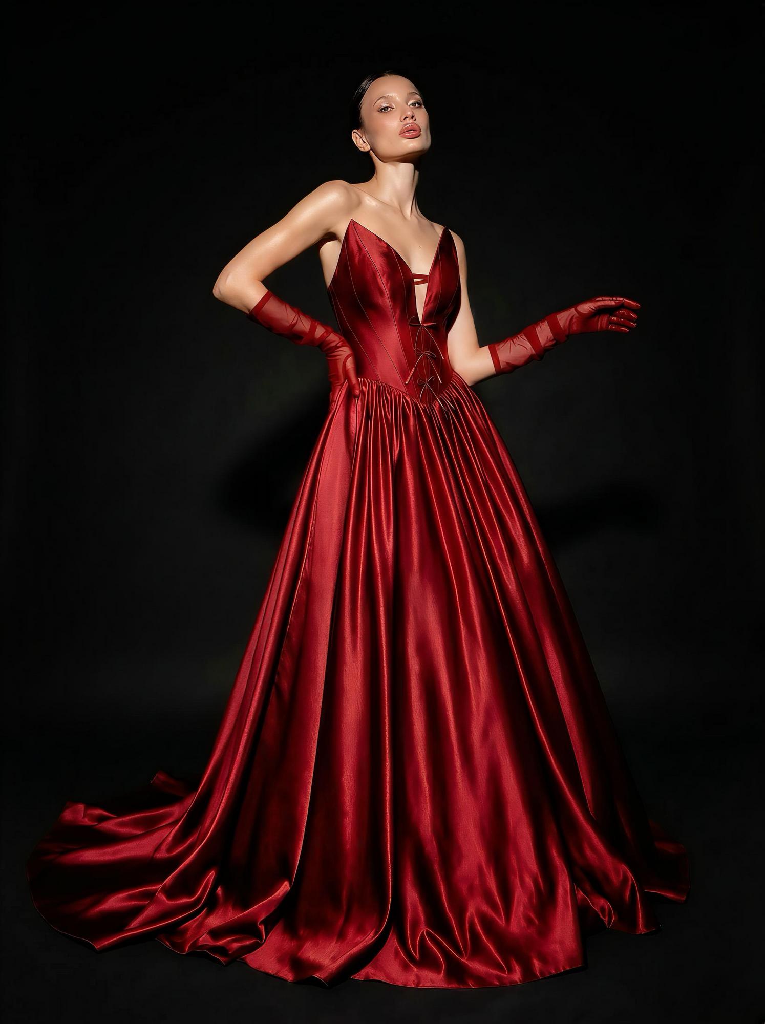 Платье KAILEE  в винном