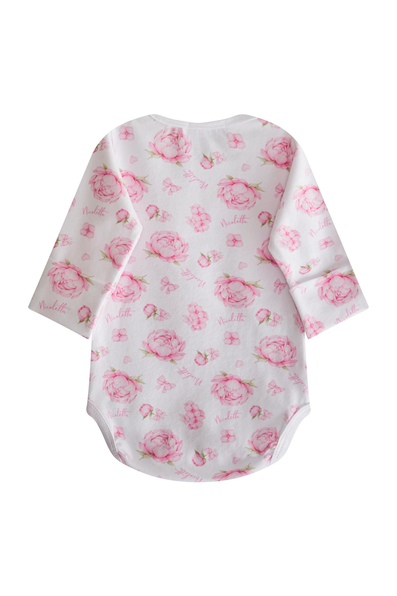 Боди-лонгслив «Розовый пион»