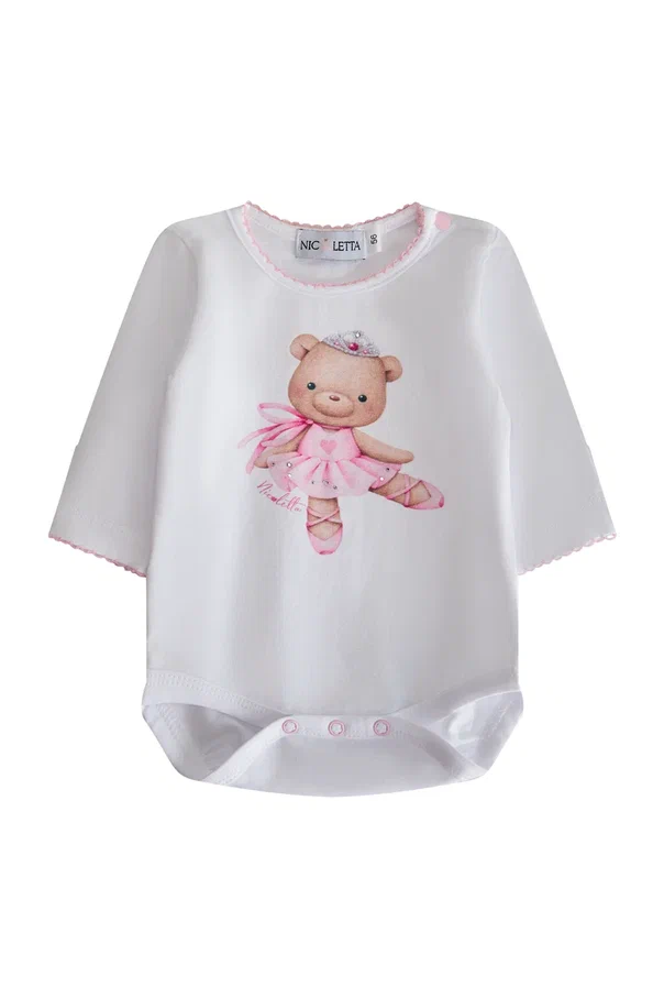 Боди-лонгслив «Мишка Балерина»