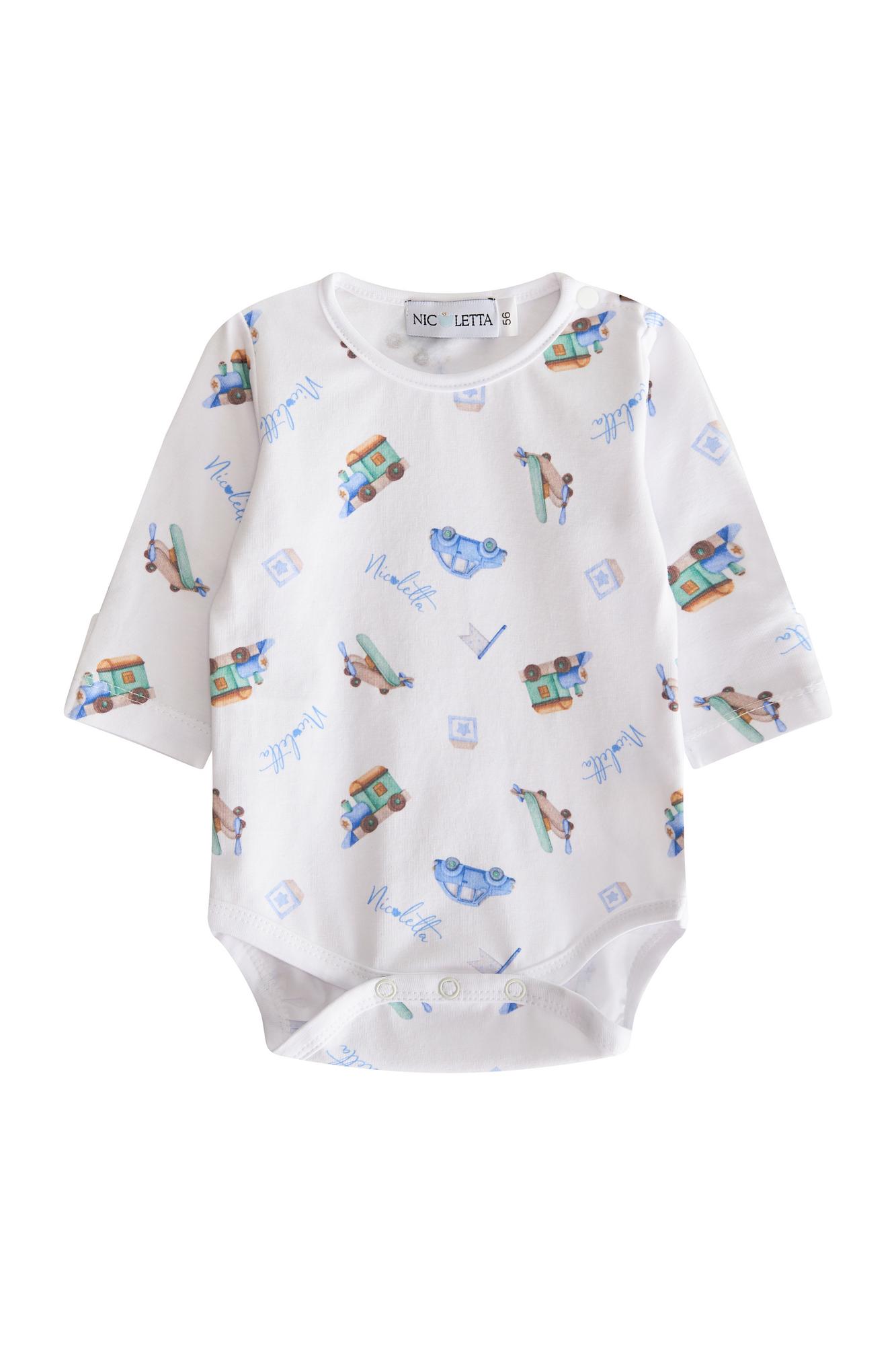 Боди-лонгслив «Машинки»