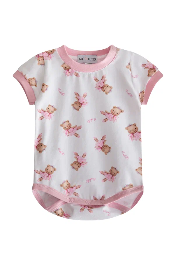 Боди футболка «Мишка балерина»